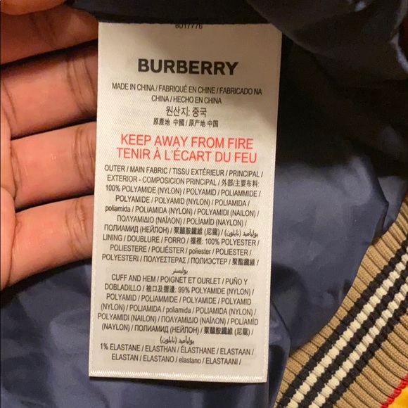 Josiah Short Burberry Puffer Bomber - Picture 6 of 8